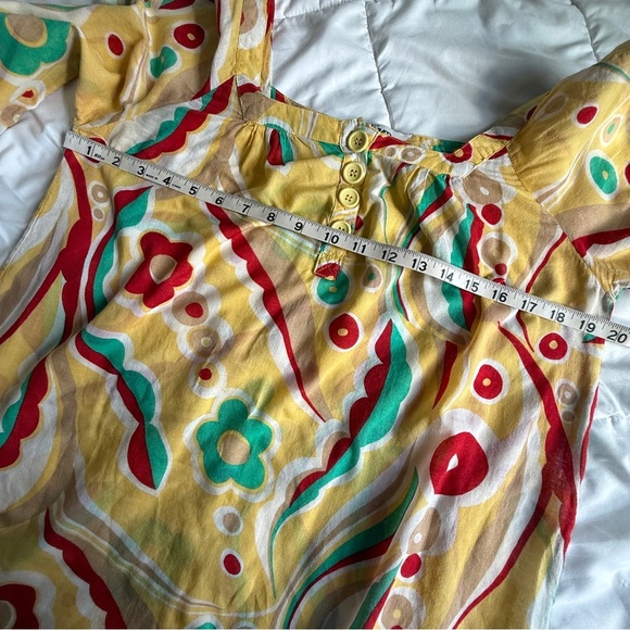 Vintage TRAMP 100% Cotton Psychedelic Tunic Mini Dress Size S - Picture 8 of 9